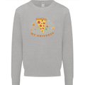 My Pizza Universe Funny Food Diet Mens Sweatshirt Jumper Sports Grey