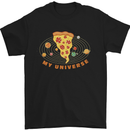 My Pizza Universe Funny Food Diet Mens T-Shirt 100% Cotton Black