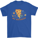 My Pizza Universe Funny Food Diet Mens T-Shirt 100% Cotton Royal Blue