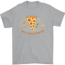 My Pizza Universe Funny Food Diet Mens T-Shirt 100% Cotton Sports Grey
