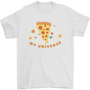 My Pizza Universe Funny Food Diet Mens T-Shirt 100% Cotton White