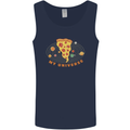 My Pizza Universe Funny Food Diet Mens Vest Tank Top Navy Blue