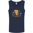 My Pizza Universe Funny Food Diet Mens Vest Tank Top Navy Blue