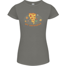 My Pizza Universe Funny Food Diet Womens Petite Cut T-Shirt Charcoal