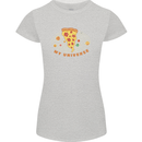 My Pizza Universe Funny Food Diet Womens Petite Cut T-Shirt Sports Grey