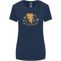 My Pizza Universe Funny Food Diet Womens Wider Cut T-Shirt Navy Blue
