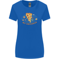 My Pizza Universe Funny Food Diet Womens Wider Cut T-Shirt Royal Blue