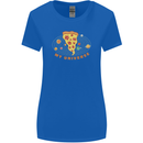 My Pizza Universe Funny Food Diet Womens Wider Cut T-Shirt Royal Blue