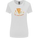 My Pizza Universe Funny Food Diet Womens Wider Cut T-Shirt White