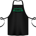 My Shamrocks Funny St. Patrick's Day Boobs Cotton Apron 100% Organic Black
