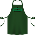 My Shamrocks Funny St. Patrick's Day Boobs Cotton Apron 100% Organic Forest Green