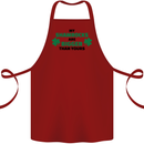 My Shamrocks Funny St. Patrick's Day Boobs Cotton Apron 100% Organic Maroon