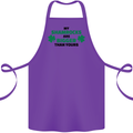 My Shamrocks Funny St. Patrick's Day Boobs Cotton Apron 100% Organic Purple