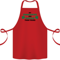 My Shamrocks Funny St. Patrick's Day Boobs Cotton Apron 100% Organic Red