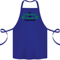 My Shamrocks Funny St. Patrick's Day Boobs Cotton Apron 100% Organic Royal Blue
