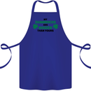 My Shamrocks Funny St. Patrick's Day Boobs Cotton Apron 100% Organic Royal Blue