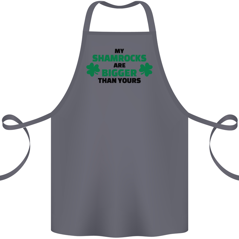My Shamrocks Funny St. Patrick's Day Boobs Cotton Apron 100% Organic Steel