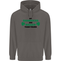 My Shamrocks Funny St. Patrick's Day Boobs Mens 80% Cotton Hoodie Charcoal