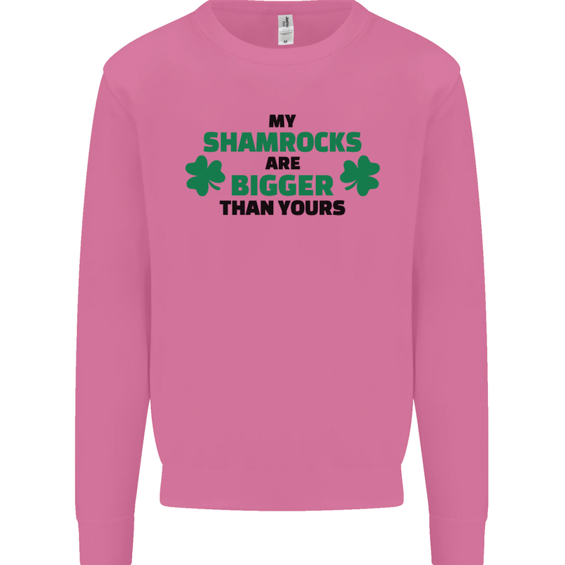 My Shamrocks Funny St. Patrick's Day Boobs Mens Sweatshirt Jumper Azalea