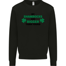 My Shamrocks Funny St. Patrick's Day Boobs Mens Sweatshirt Jumper Black