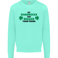 My Shamrocks Funny St. Patrick's Day Boobs Mens Sweatshirt Jumper Peppermint