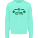My Shamrocks Funny St. Patrick's Day Boobs Mens Sweatshirt Jumper Peppermint