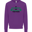 My Shamrocks Funny St. Patrick's Day Boobs Mens Sweatshirt Jumper Purple