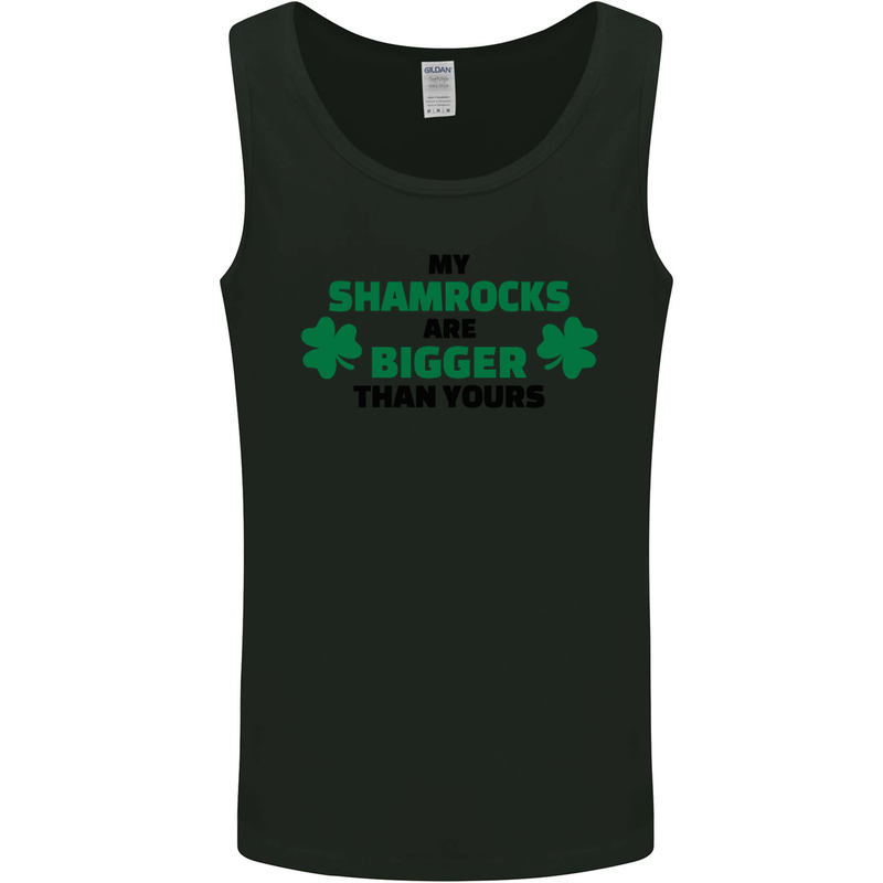 My Shamrocks Funny St. Patrick's Day Boobs Mens Vest Tank Top Black
