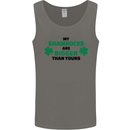 My Shamrocks Funny St. Patrick's Day Boobs Mens Vest Tank Top Charcoal