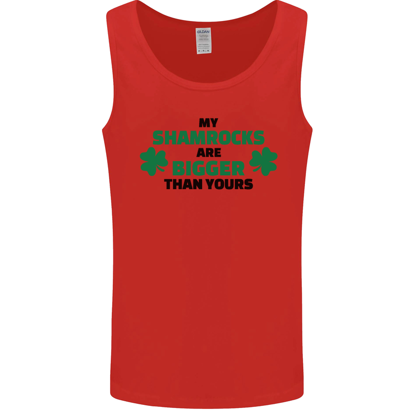 My Shamrocks Funny St. Patrick's Day Boobs Mens Vest Tank Top Red