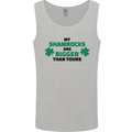 My Shamrocks Funny St. Patrick's Day Boobs Mens Vest Tank Top Sports Grey