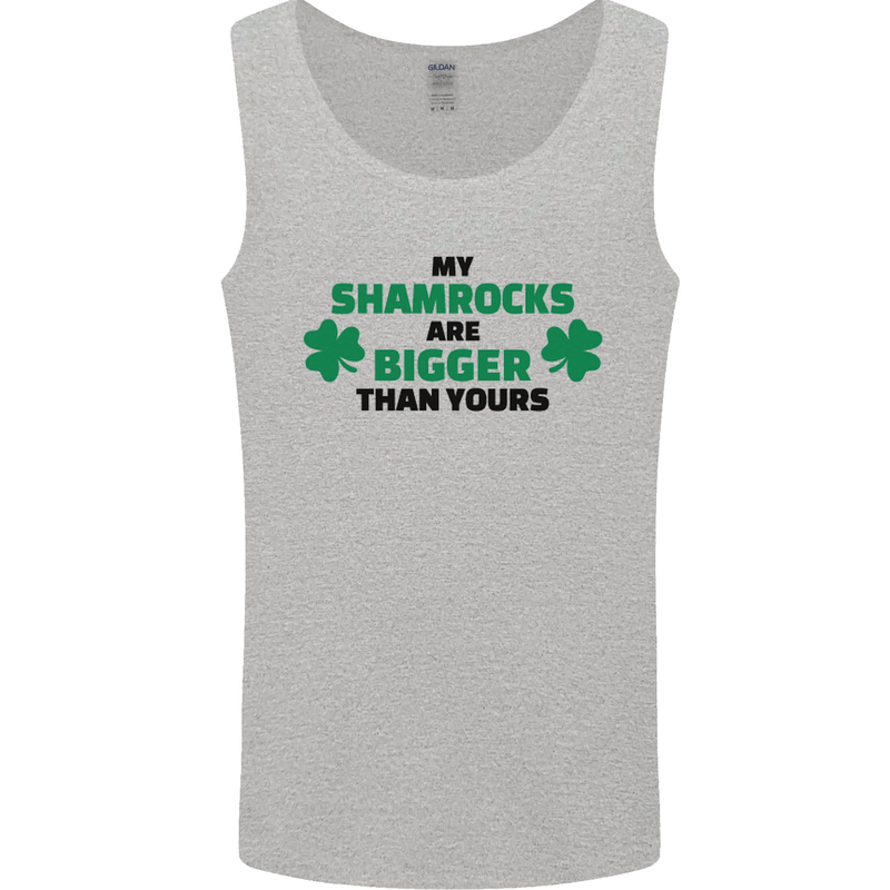 My Shamrocks Funny St. Patrick's Day Boobs Mens Vest Tank Top Sports Grey