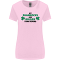 My Shamrocks Funny St. Patrick's Day Boobs Womens Wider Cut T-Shirt Light Pink