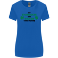 My Shamrocks Funny St. Patrick's Day Boobs Womens Wider Cut T-Shirt Royal Blue