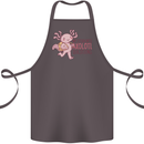 My Students Axolotl Questions Teacher Funny Cotton Apron 100% Organic Dark Grey