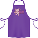My Students Axolotl Questions Teacher Funny Cotton Apron 100% Organic Purple