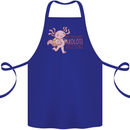 My Students Axolotl Questions Teacher Funny Cotton Apron 100% Organic Royal Blue