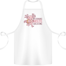My Students Axolotl Questions Teacher Funny Cotton Apron 100% Organic White