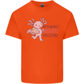 My Students Axolotl Questions Teacher Funny Kids T-Shirt Childrens Orange