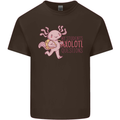 My Students Axolotl Questions Teacher Funny Mens Cotton T-Shirt Tee Top Dark Chocolate