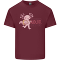 My Students Axolotl Questions Teacher Funny Mens Cotton T-Shirt Tee Top Maroon