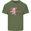 My Students Axolotl Questions Teacher Funny Mens Cotton T-Shirt Tee Top Military Green