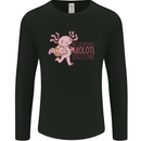My Students Axolotl Questions Teacher Funny Mens Long Sleeve T-Shirt Black