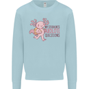 My Students Axolotl Questions Teacher Funny Mens Sweatshirt Jumper Light Blue