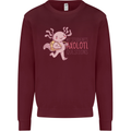 My Students Axolotl Questions Teacher Funny Mens Sweatshirt Jumper Maroon