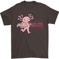 My Students Axolotl Questions Teacher Funny Mens T-Shirt Cotton Gildan Dark Chocolate