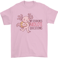 My Students Axolotl Questions Teacher Funny Mens T-Shirt Cotton Gildan Light Pink