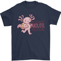 My Students Axolotl Questions Teacher Funny Mens T-Shirt Cotton Gildan Navy Blue