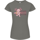 My Students Axolotl Questions Teacher Funny Womens Petite Cut T-Shirt Charcoal