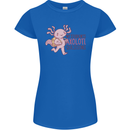 My Students Axolotl Questions Teacher Funny Womens Petite Cut T-Shirt Royal Blue
